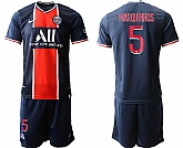 2020-21 Paris Saint-Germain 5 MARQUiNHOS Home Soccer Jerseys,baseball caps,new era cap wholesale,wholesale hats